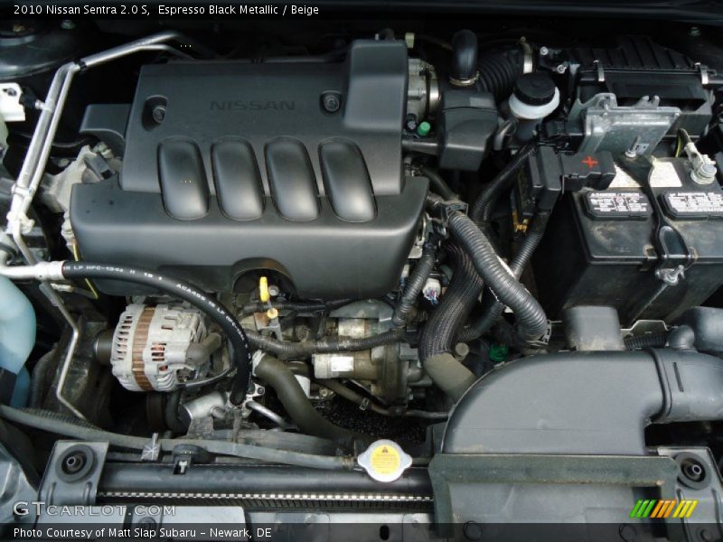 Espresso Black Metallic / Beige 2010 Nissan Sentra 2.0 S