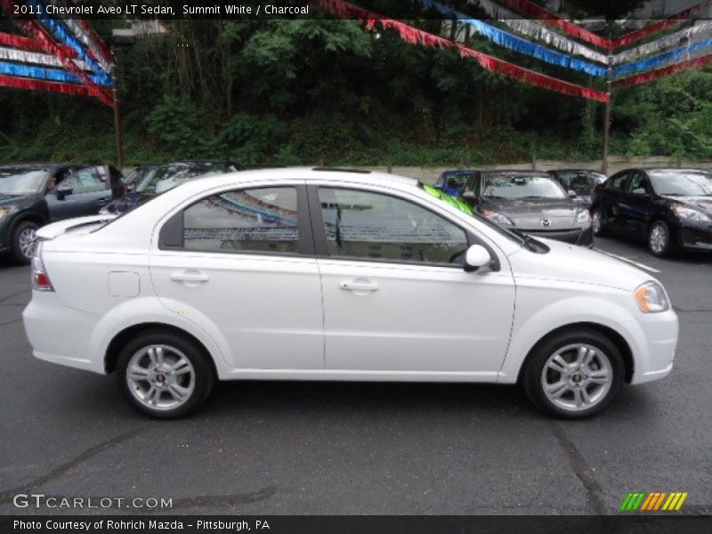 Summit White / Charcoal 2011 Chevrolet Aveo LT Sedan