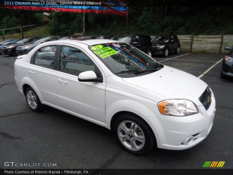 Summit White / Charcoal 2011 Chevrolet Aveo LT Sedan