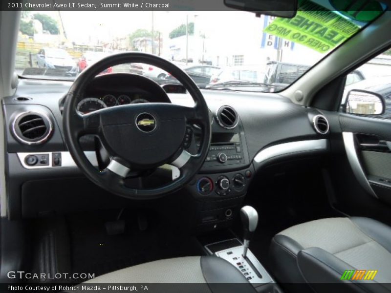Summit White / Charcoal 2011 Chevrolet Aveo LT Sedan
