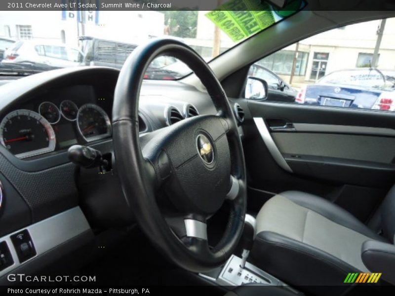 Summit White / Charcoal 2011 Chevrolet Aveo LT Sedan