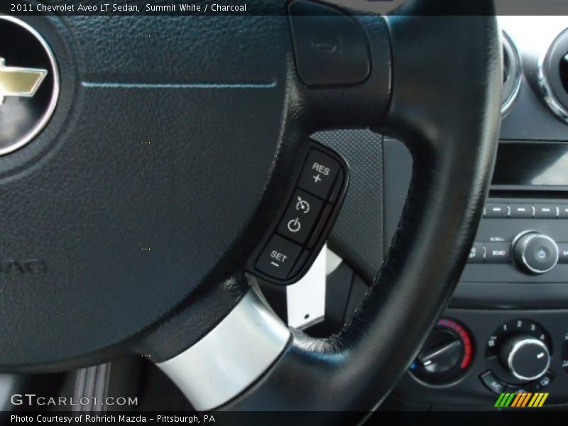 Summit White / Charcoal 2011 Chevrolet Aveo LT Sedan