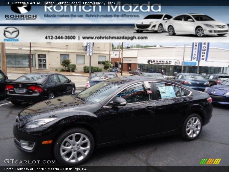 Ebony Black / Black 2013 Mazda MAZDA6 i Grand Touring Sedan