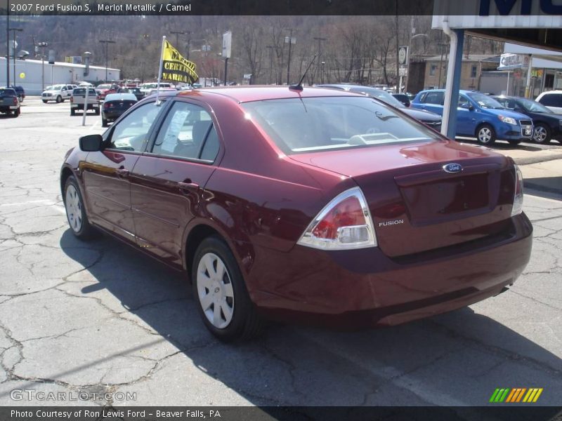 Merlot Metallic / Camel 2007 Ford Fusion S