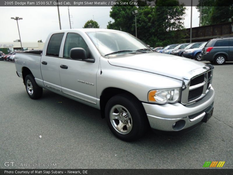 Bright Silver Metallic / Dark Slate Gray 2005 Dodge Ram 1500 SLT Quad Cab