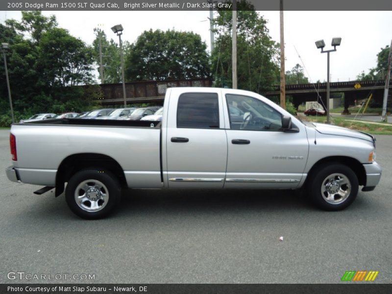 Bright Silver Metallic / Dark Slate Gray 2005 Dodge Ram 1500 SLT Quad Cab