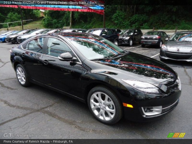 Ebony Black / Black 2013 Mazda MAZDA6 i Grand Touring Sedan