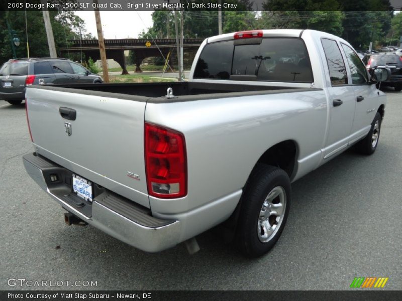 Bright Silver Metallic / Dark Slate Gray 2005 Dodge Ram 1500 SLT Quad Cab