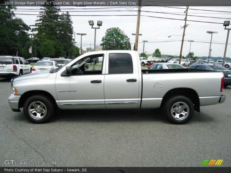 Bright Silver Metallic / Dark Slate Gray 2005 Dodge Ram 1500 SLT Quad Cab