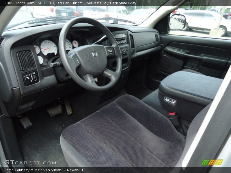 Bright Silver Metallic / Dark Slate Gray 2005 Dodge Ram 1500 SLT Quad Cab