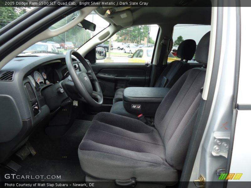 Bright Silver Metallic / Dark Slate Gray 2005 Dodge Ram 1500 SLT Quad Cab
