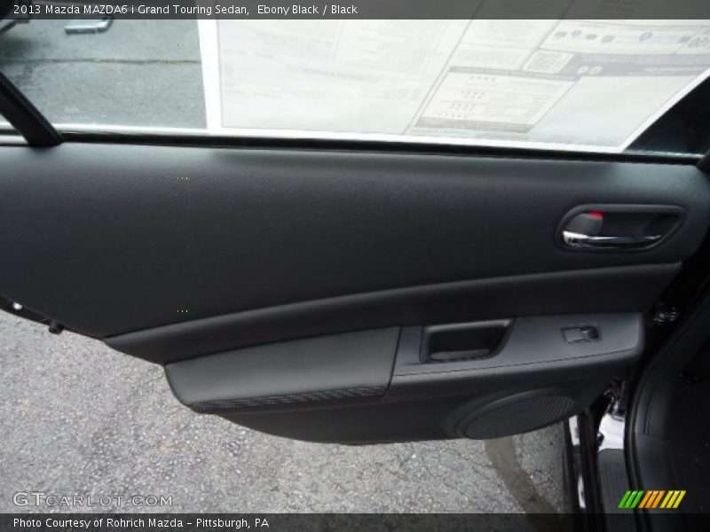 Ebony Black / Black 2013 Mazda MAZDA6 i Grand Touring Sedan