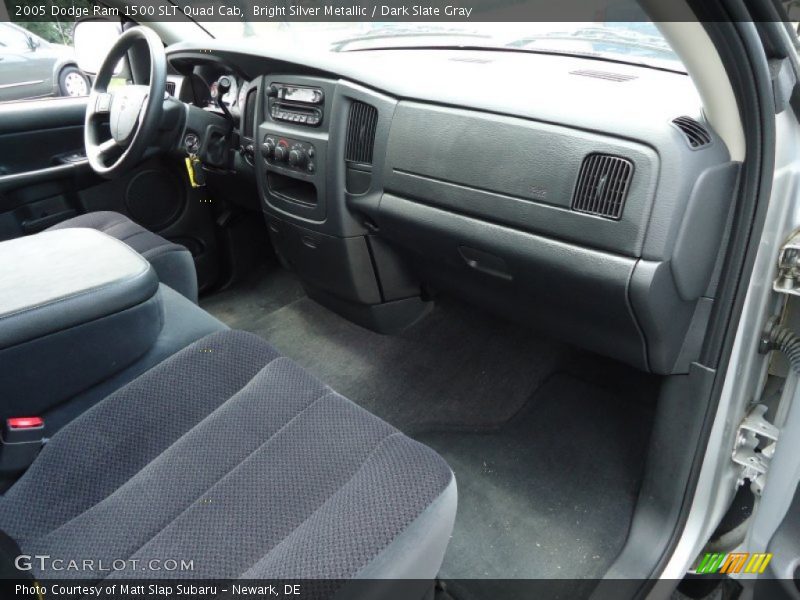Bright Silver Metallic / Dark Slate Gray 2005 Dodge Ram 1500 SLT Quad Cab