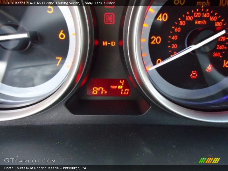 Ebony Black / Black 2013 Mazda MAZDA6 i Grand Touring Sedan