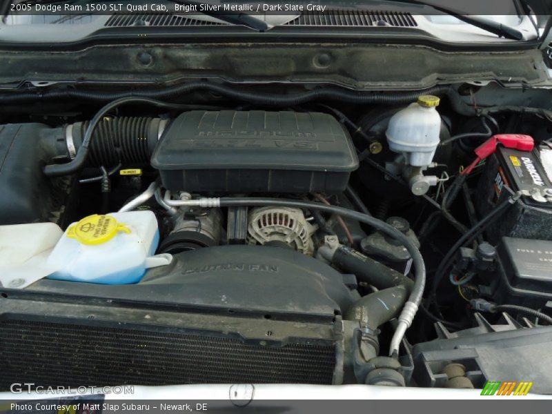 Bright Silver Metallic / Dark Slate Gray 2005 Dodge Ram 1500 SLT Quad Cab