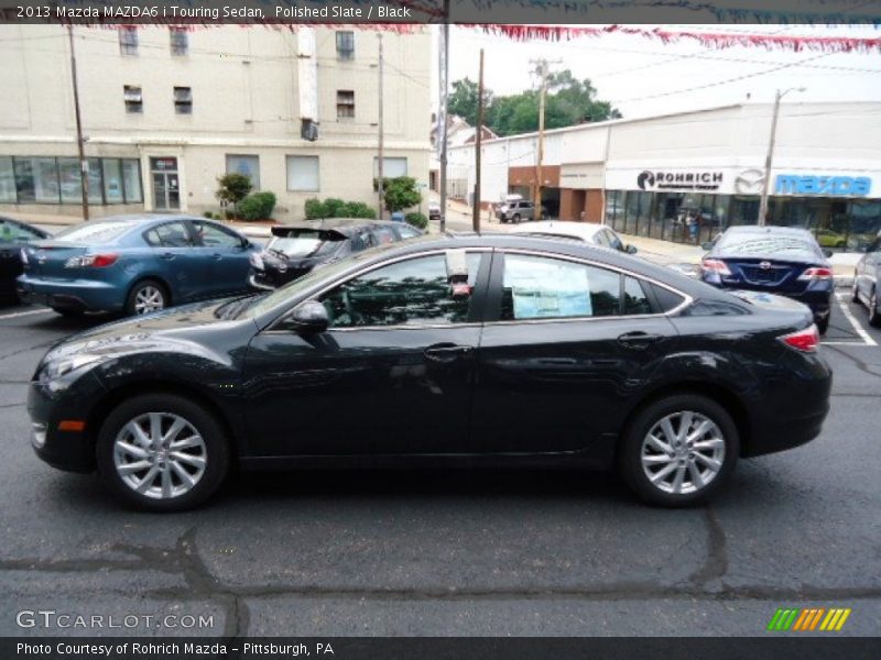 Polished Slate / Black 2013 Mazda MAZDA6 i Touring Sedan