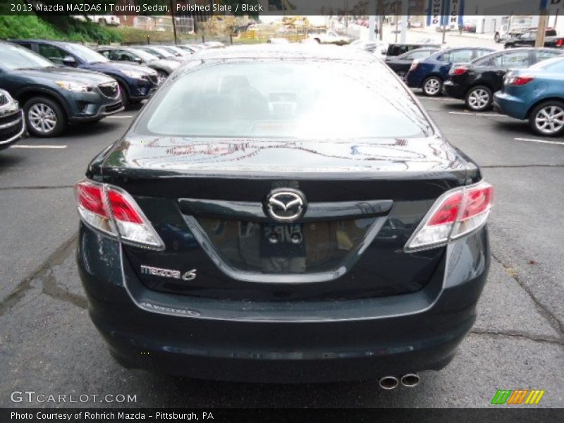 Polished Slate / Black 2013 Mazda MAZDA6 i Touring Sedan