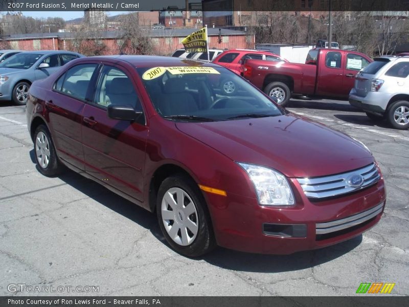 Merlot Metallic / Camel 2007 Ford Fusion S