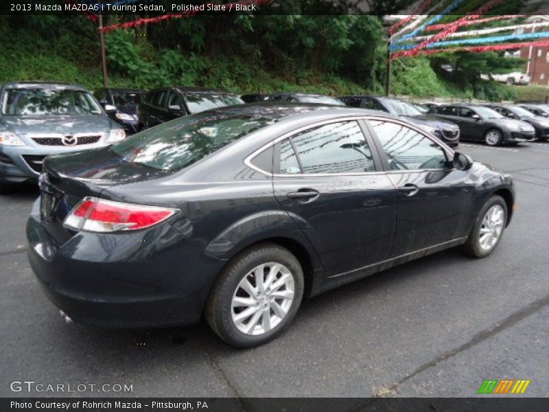 Polished Slate / Black 2013 Mazda MAZDA6 i Touring Sedan