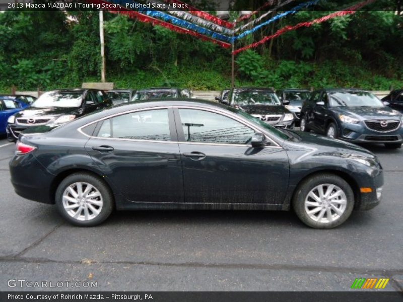 Polished Slate / Black 2013 Mazda MAZDA6 i Touring Sedan