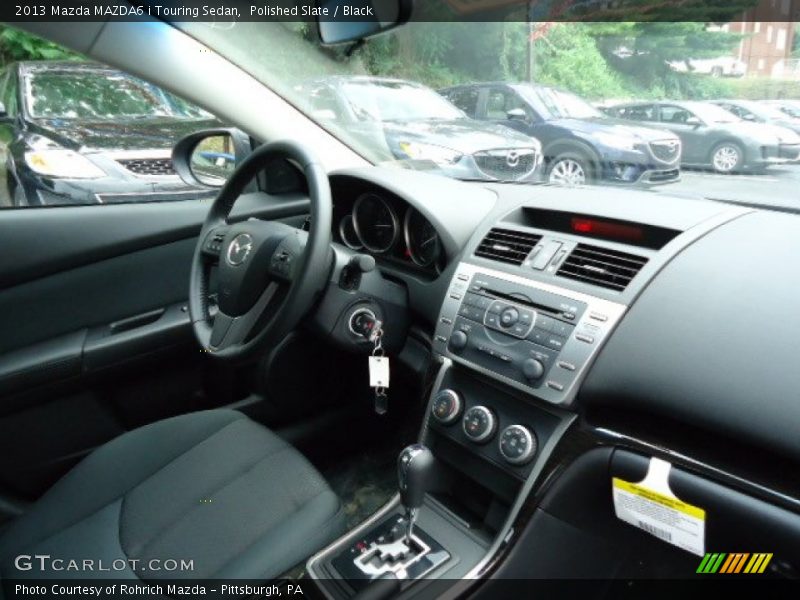 Polished Slate / Black 2013 Mazda MAZDA6 i Touring Sedan