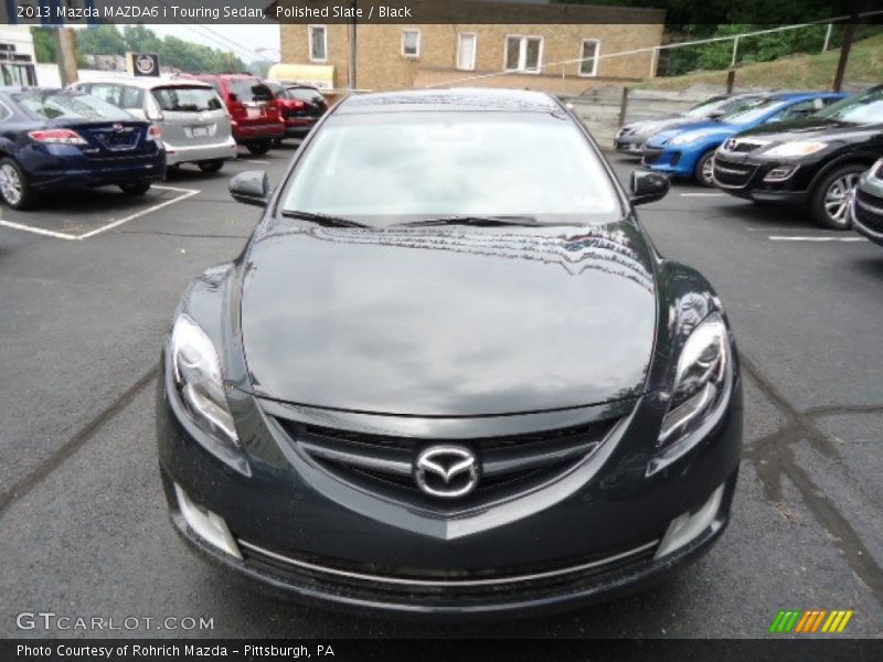 Polished Slate / Black 2013 Mazda MAZDA6 i Touring Sedan