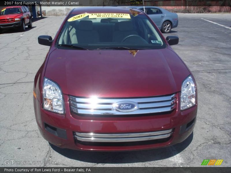 Merlot Metallic / Camel 2007 Ford Fusion S
