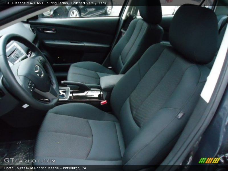 Polished Slate / Black 2013 Mazda MAZDA6 i Touring Sedan