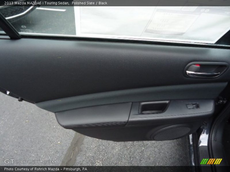 Polished Slate / Black 2013 Mazda MAZDA6 i Touring Sedan