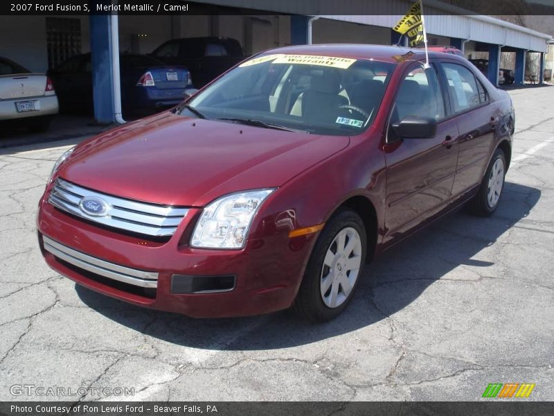 Merlot Metallic / Camel 2007 Ford Fusion S