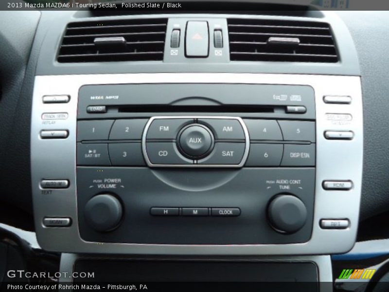 Polished Slate / Black 2013 Mazda MAZDA6 i Touring Sedan
