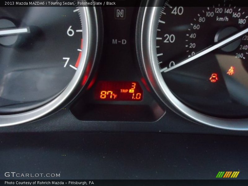 Polished Slate / Black 2013 Mazda MAZDA6 i Touring Sedan