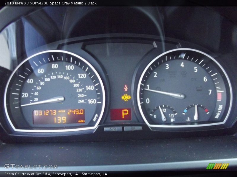 Space Gray Metallic / Black 2010 BMW X3 xDrive30i