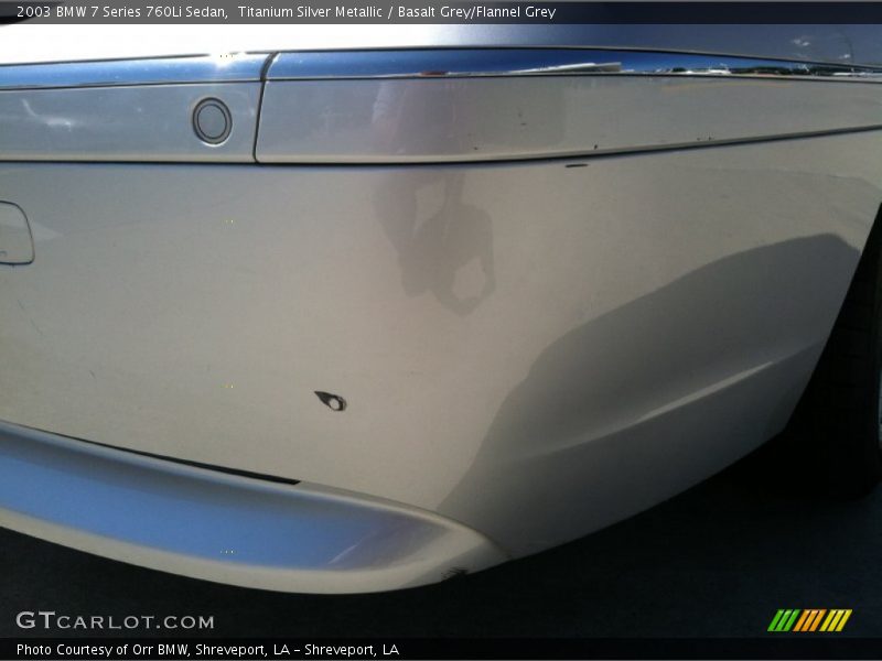 Titanium Silver Metallic / Basalt Grey/Flannel Grey 2003 BMW 7 Series 760Li Sedan