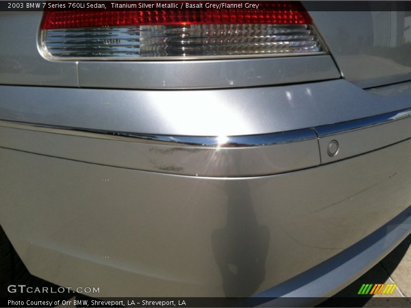 Titanium Silver Metallic / Basalt Grey/Flannel Grey 2003 BMW 7 Series 760Li Sedan