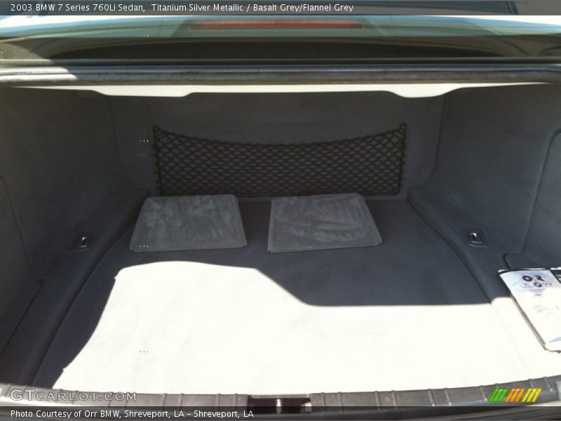  2003 7 Series 760Li Sedan Trunk