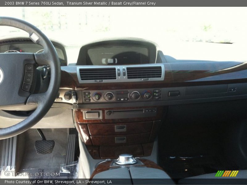 Titanium Silver Metallic / Basalt Grey/Flannel Grey 2003 BMW 7 Series 760Li Sedan