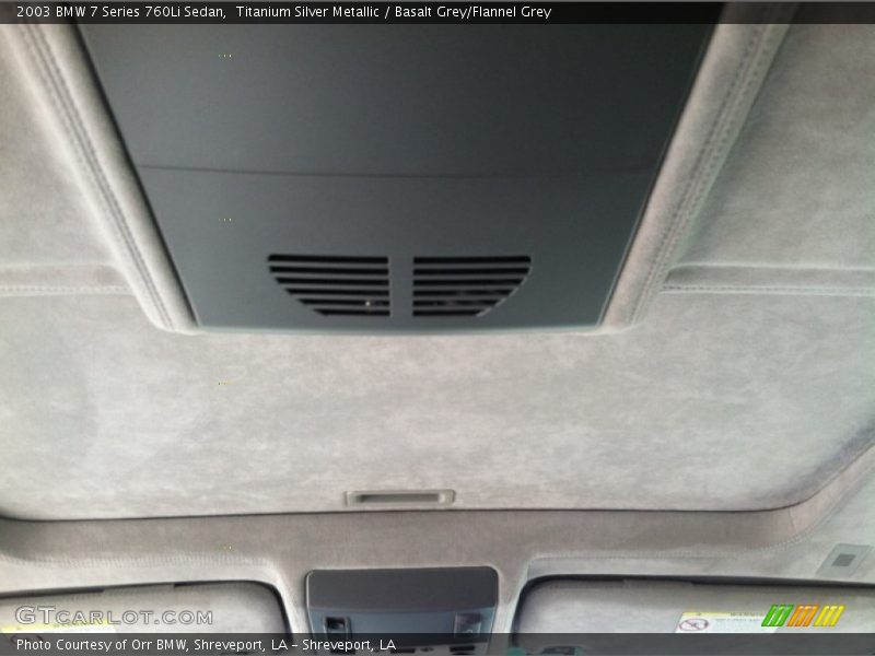 Titanium Silver Metallic / Basalt Grey/Flannel Grey 2003 BMW 7 Series 760Li Sedan