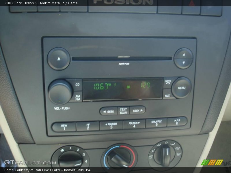 Merlot Metallic / Camel 2007 Ford Fusion S