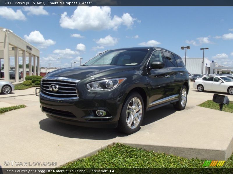 Emerald Graphite / Wheat 2013 Infiniti JX 35 AWD