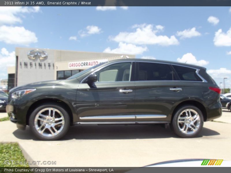 Emerald Graphite / Wheat 2013 Infiniti JX 35 AWD