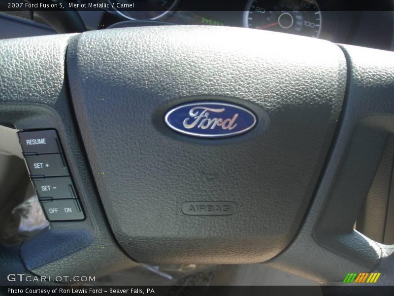 Merlot Metallic / Camel 2007 Ford Fusion S