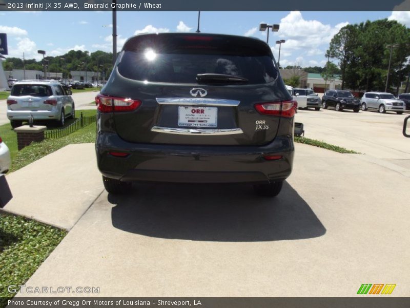 Emerald Graphite / Wheat 2013 Infiniti JX 35 AWD