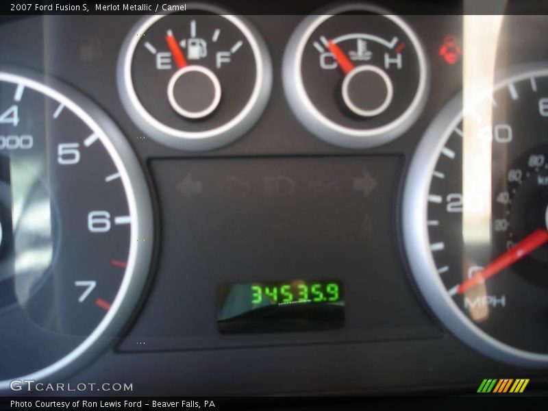 Merlot Metallic / Camel 2007 Ford Fusion S