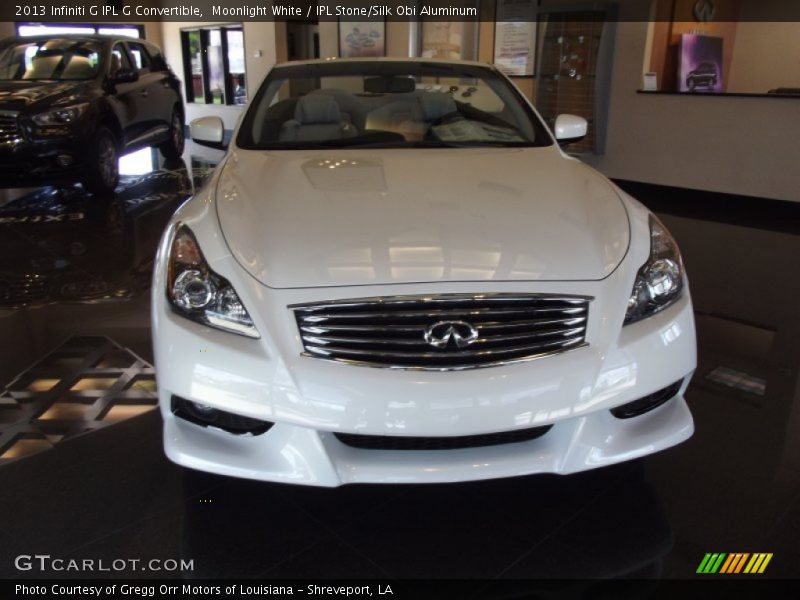 Moonlight White / IPL Stone/Silk Obi Aluminum 2013 Infiniti G IPL G Convertible
