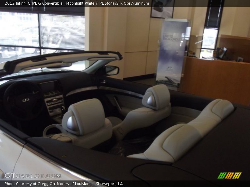 Moonlight White / IPL Stone/Silk Obi Aluminum 2013 Infiniti G IPL G Convertible