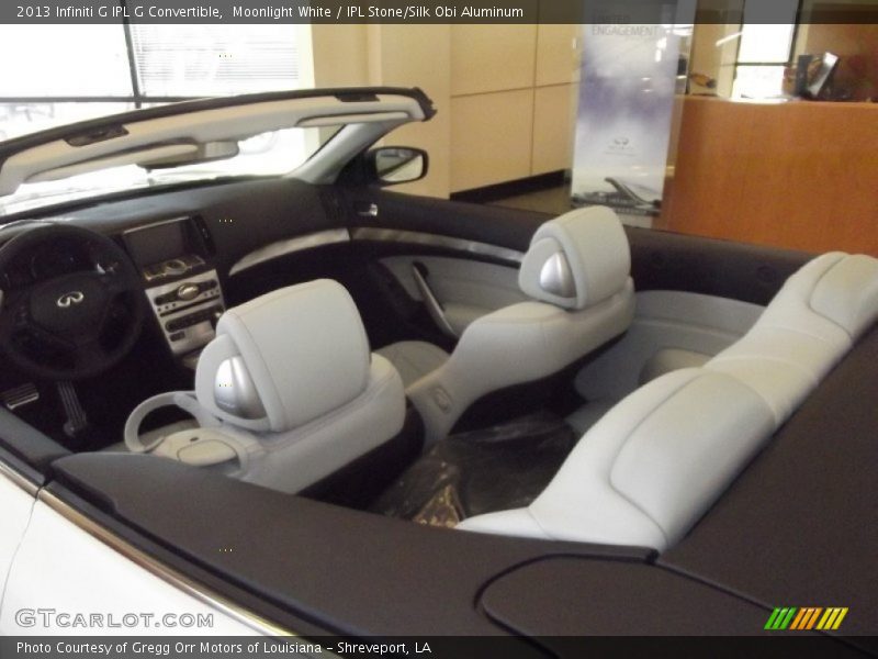 Moonlight White / IPL Stone/Silk Obi Aluminum 2013 Infiniti G IPL G Convertible