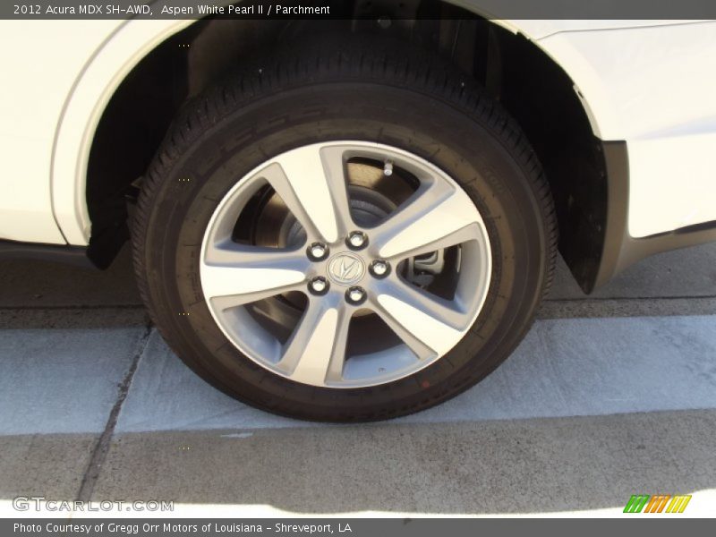 Aspen White Pearl II / Parchment 2012 Acura MDX SH-AWD