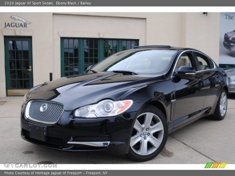 Ebony Black / Barley 2010 Jaguar XF Sport Sedan