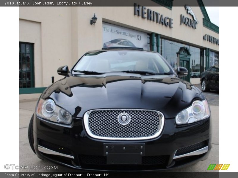 Ebony Black / Barley 2010 Jaguar XF Sport Sedan